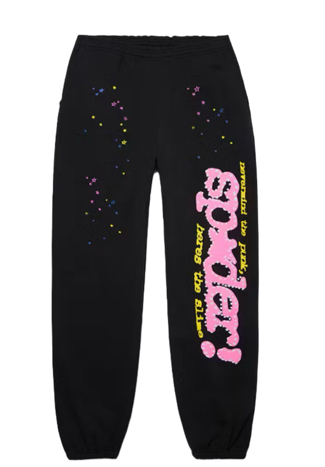 Black Sp5der Sweatpants