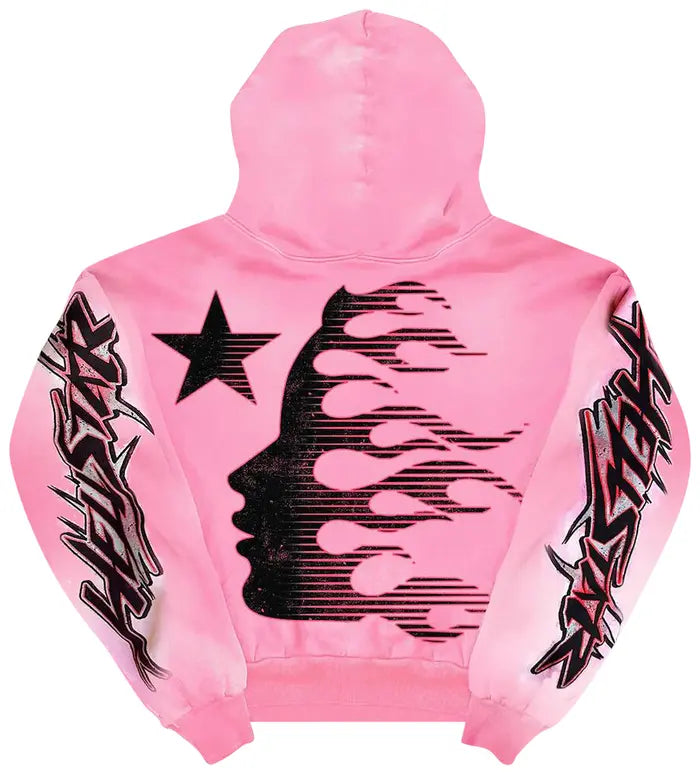 Hellstar Brainwashed Without Brain Hoodie 'Pink'