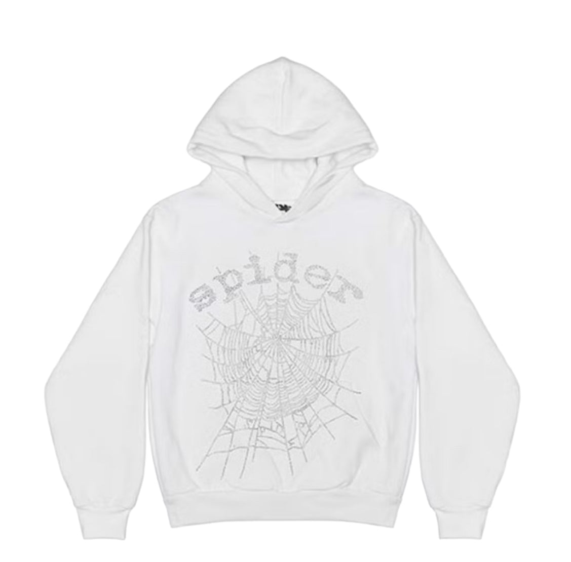 Spider Web Rhinestone Hoodie