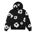 Denim Tears “Cotton Wreath Hoodie” – Black/White