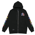 Chrome Hearts Multi-Color Cross Zip Hoodie (Black)