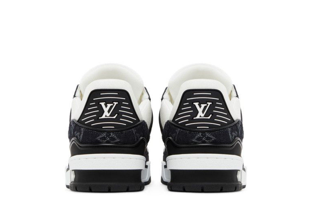 Louis Vuitton LV Trainer Sneaker Low “Black Monogram Denim / White Leather”