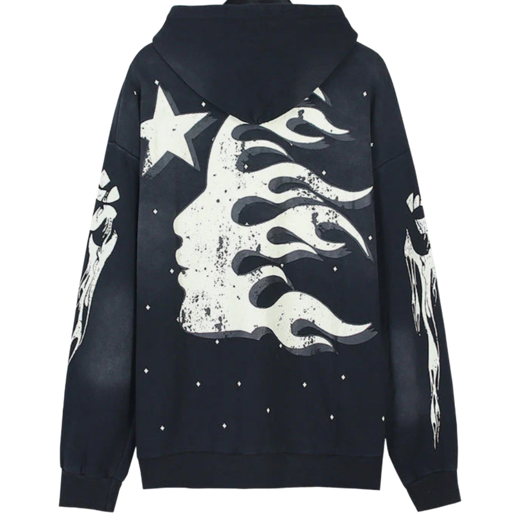 Hellstar Studios “Path to Paradise” Hoodie (Black/White)