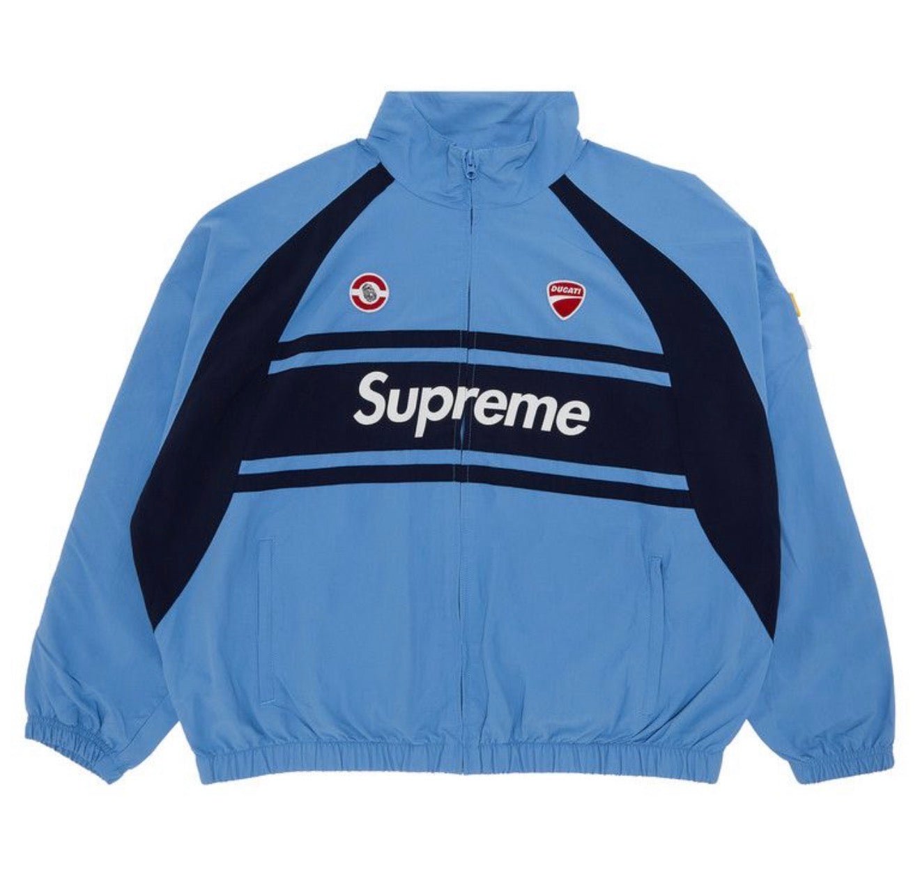 Supreme x Ducati Style Track Jacket – Light Blue – Premium 1:1 Replica