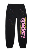 Black Sp5der Sweatpants