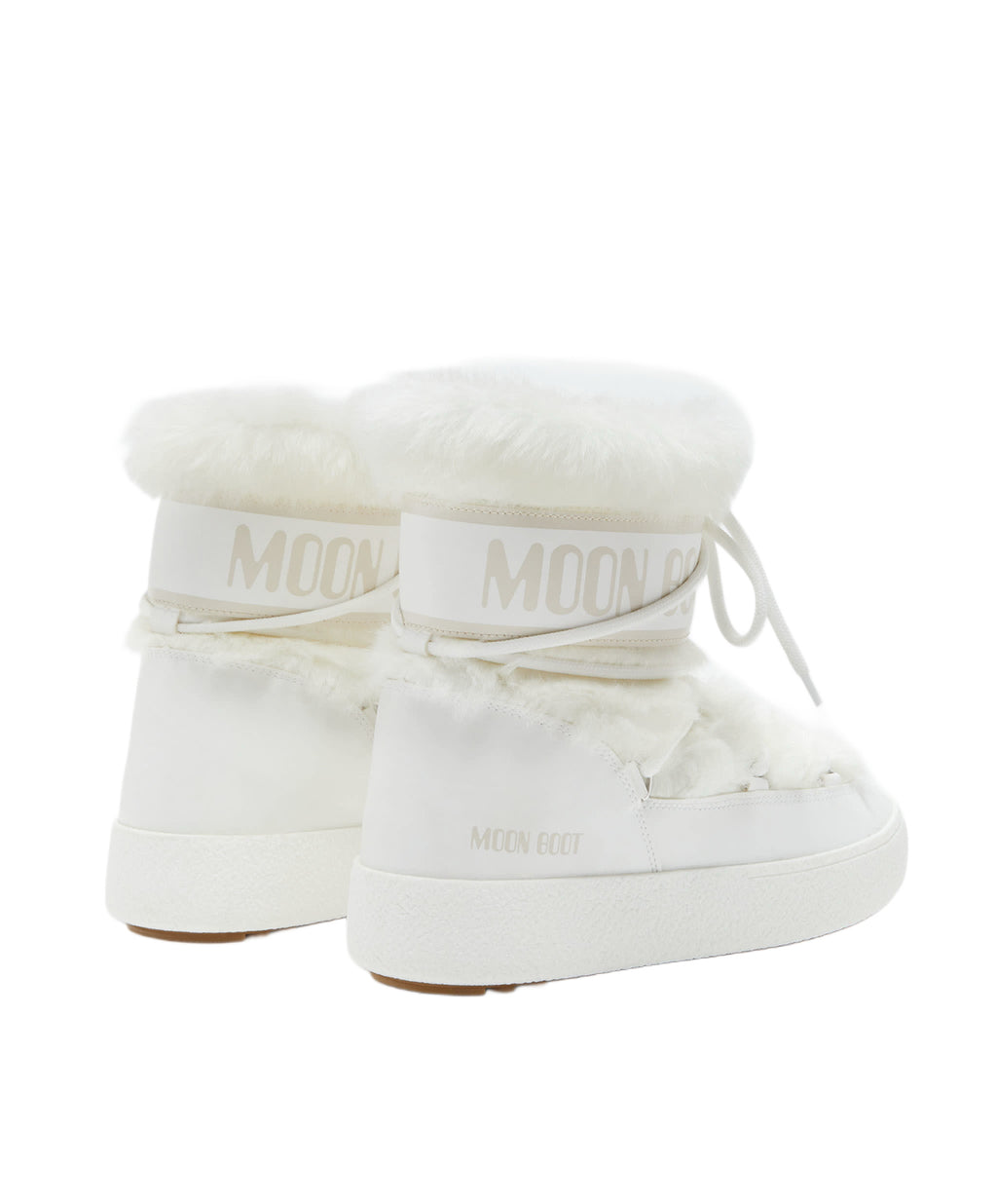 Moon Boot Icon Low Faux Fur in white