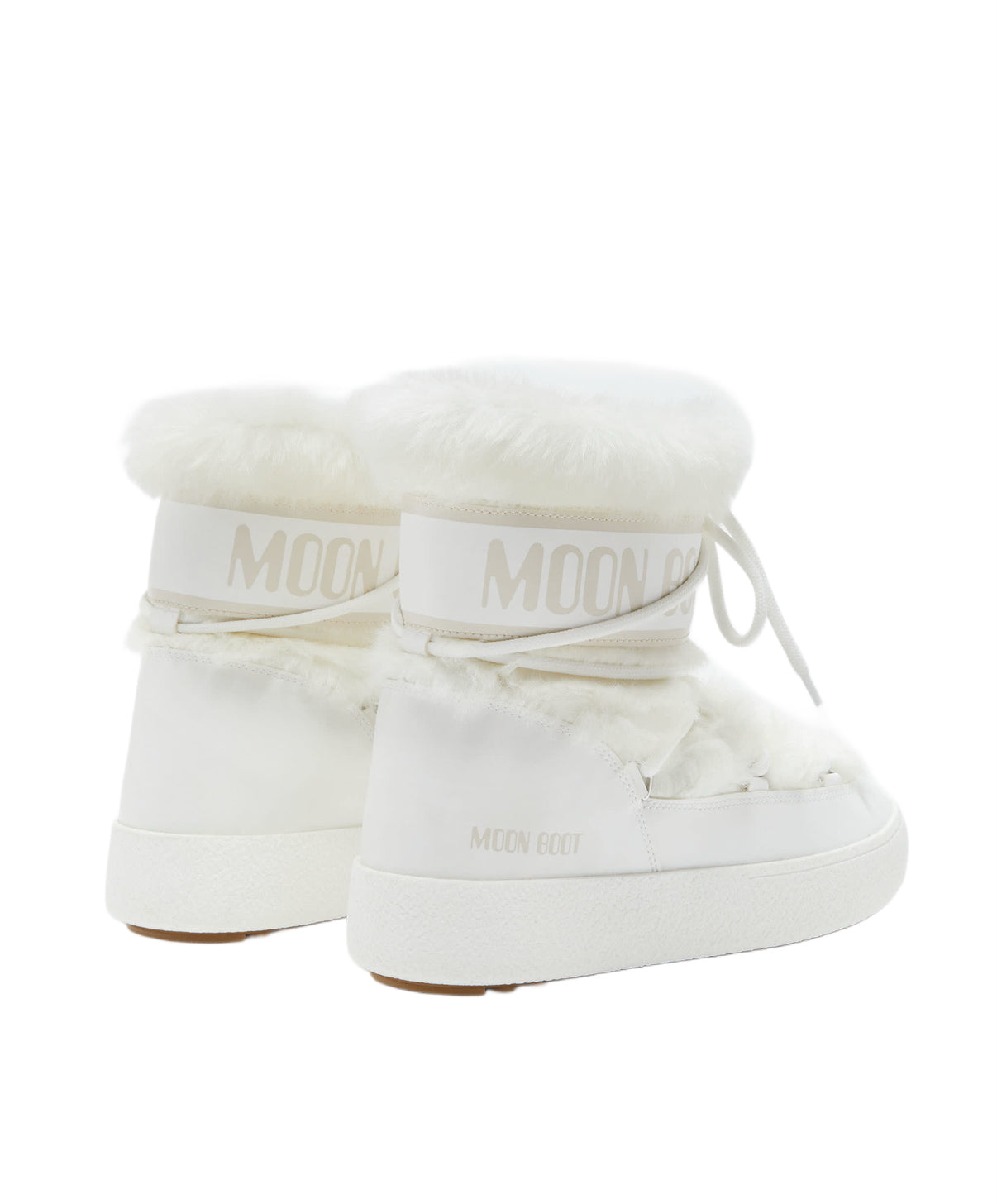 Moon Boot Icon Low Faux Fur in white