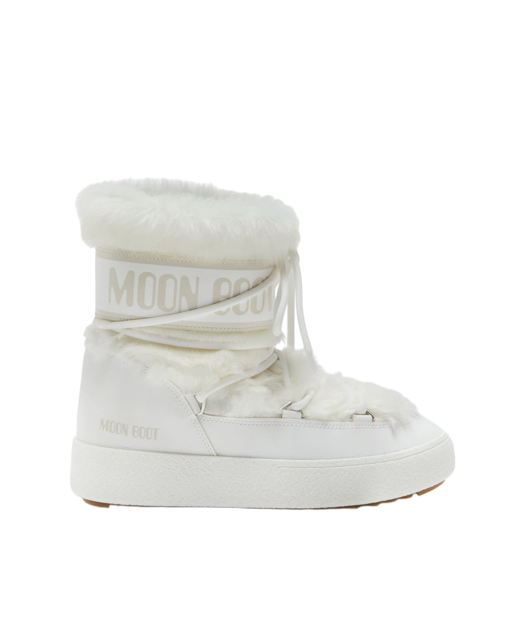 Moon Boot Icon Low Faux Fur in white