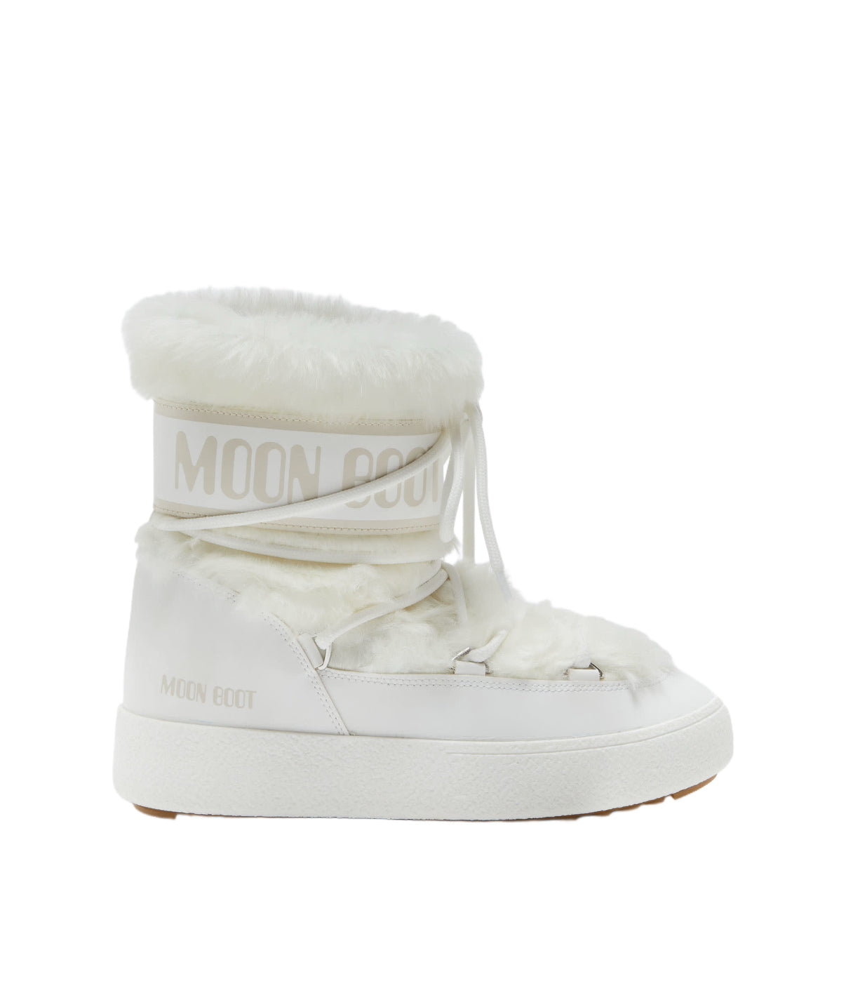 Moon Boot Icon Low Faux Fur in white