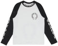 Chrome Hearts Horseshoe Neck Logo 3/4 Shirt 'Black/White'