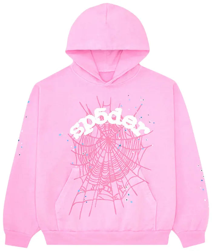 Sp5der OG Web Hoodie 'Pink'