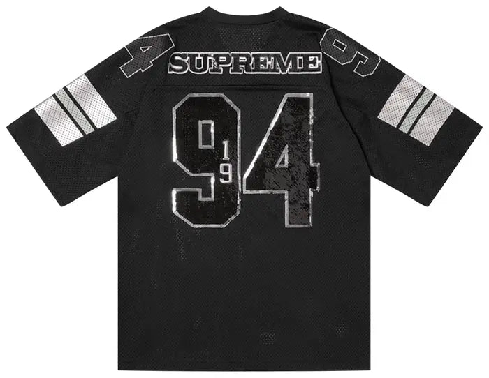 Supreme Sequin Football Jersey 'Black'