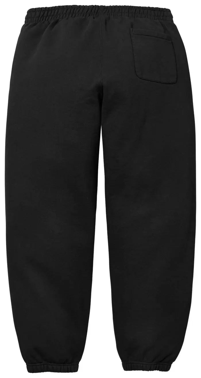 Supreme Satin Appliqué Sweatpant 'Black'