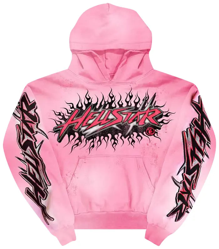 Hellstar Brainwashed Without Brain Hoodie 'Pink'