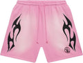 Hellstar Flame Shorts 'Pink'