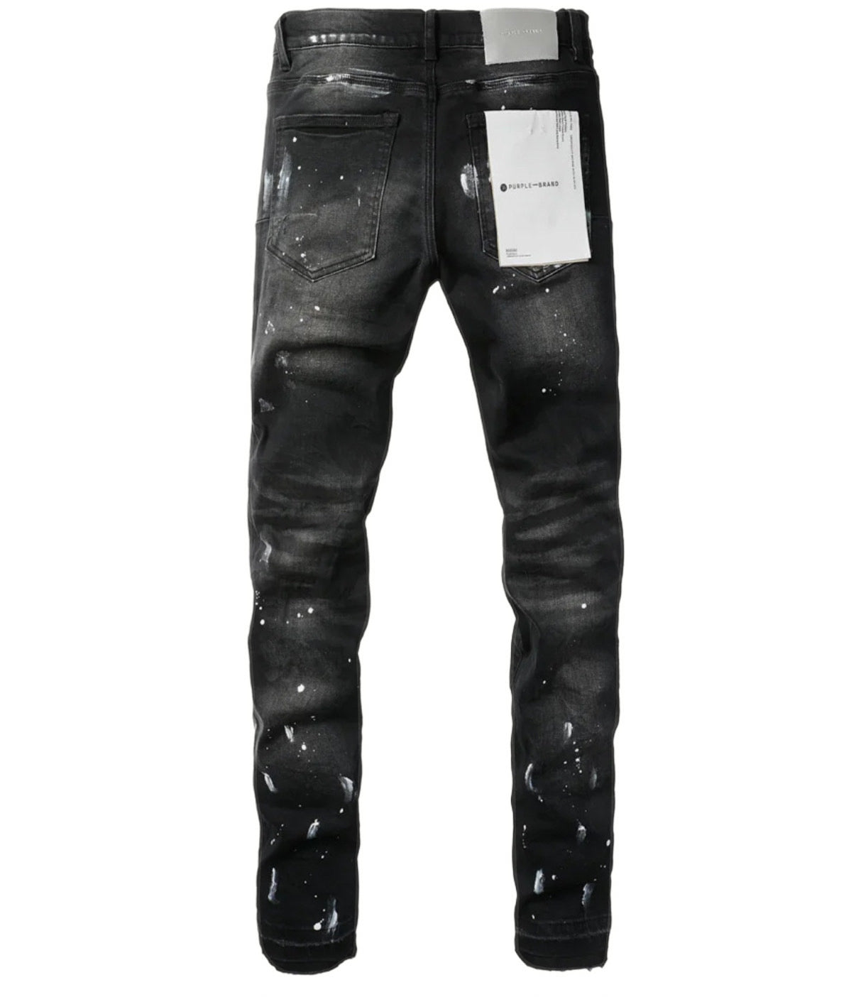 Purple Brand P001 Paint Splatter Jeans 'Black'