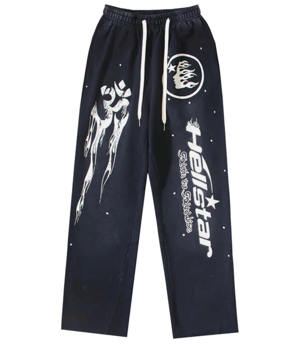Hellstar “Gate to Paradise” Sweatpants (Black)