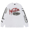Hellstar Records Long Sleeve Tee (White/Red/Black)
