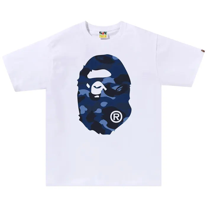 BAPE ABC Camo Ape Head Tee 'Blue'