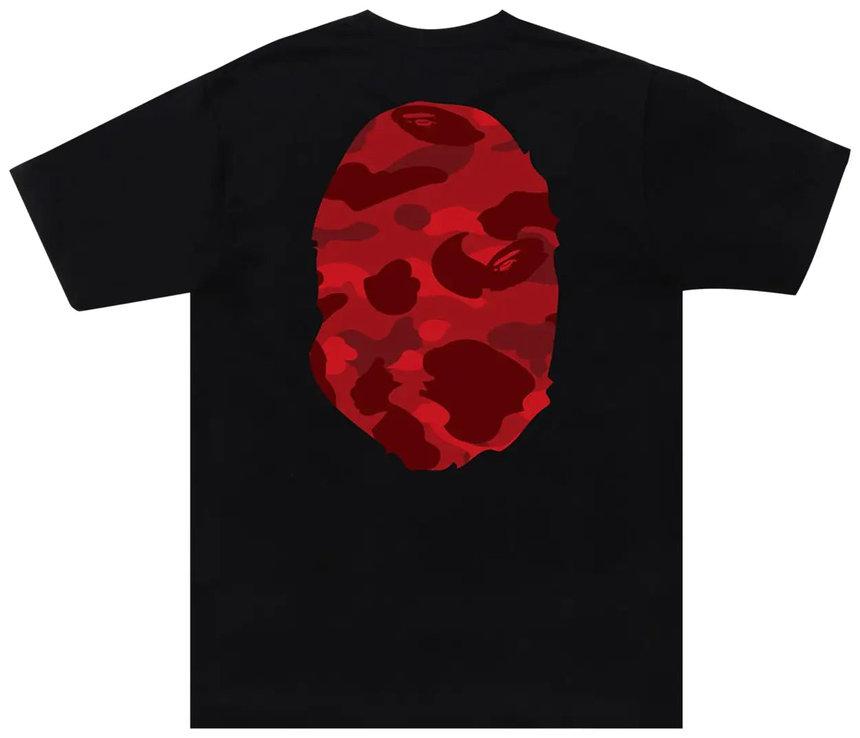 BAPE ABC Camo Ape Head Tee 'Red'